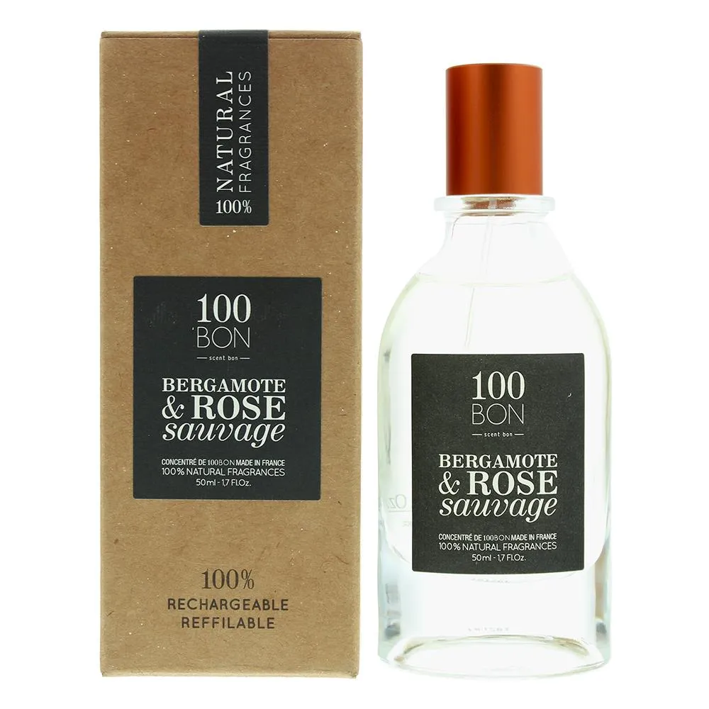 100 Bon Bergamote & Rose Sauvage Perfumes For Unisex Eau Concentree 50ml