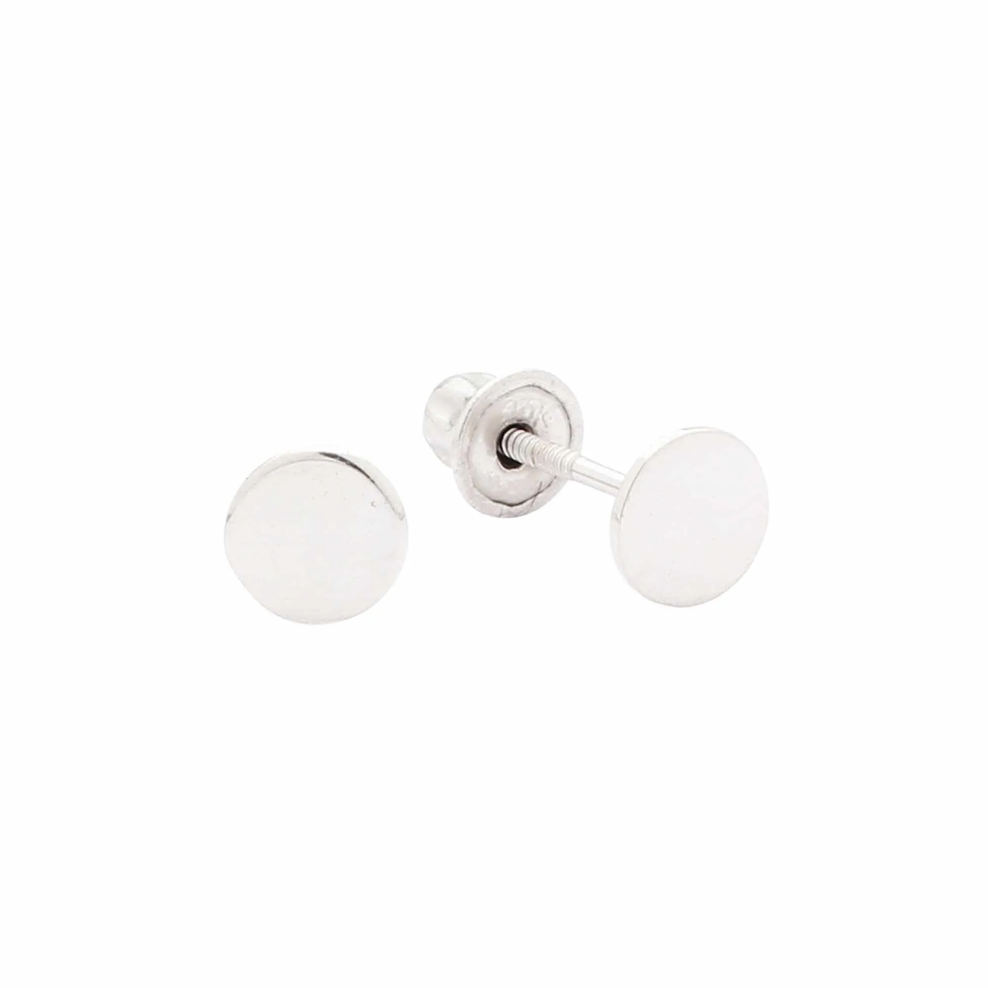 10k Solid Gold Circle Studs