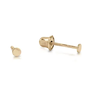 10k Solid Gold Circle Studs