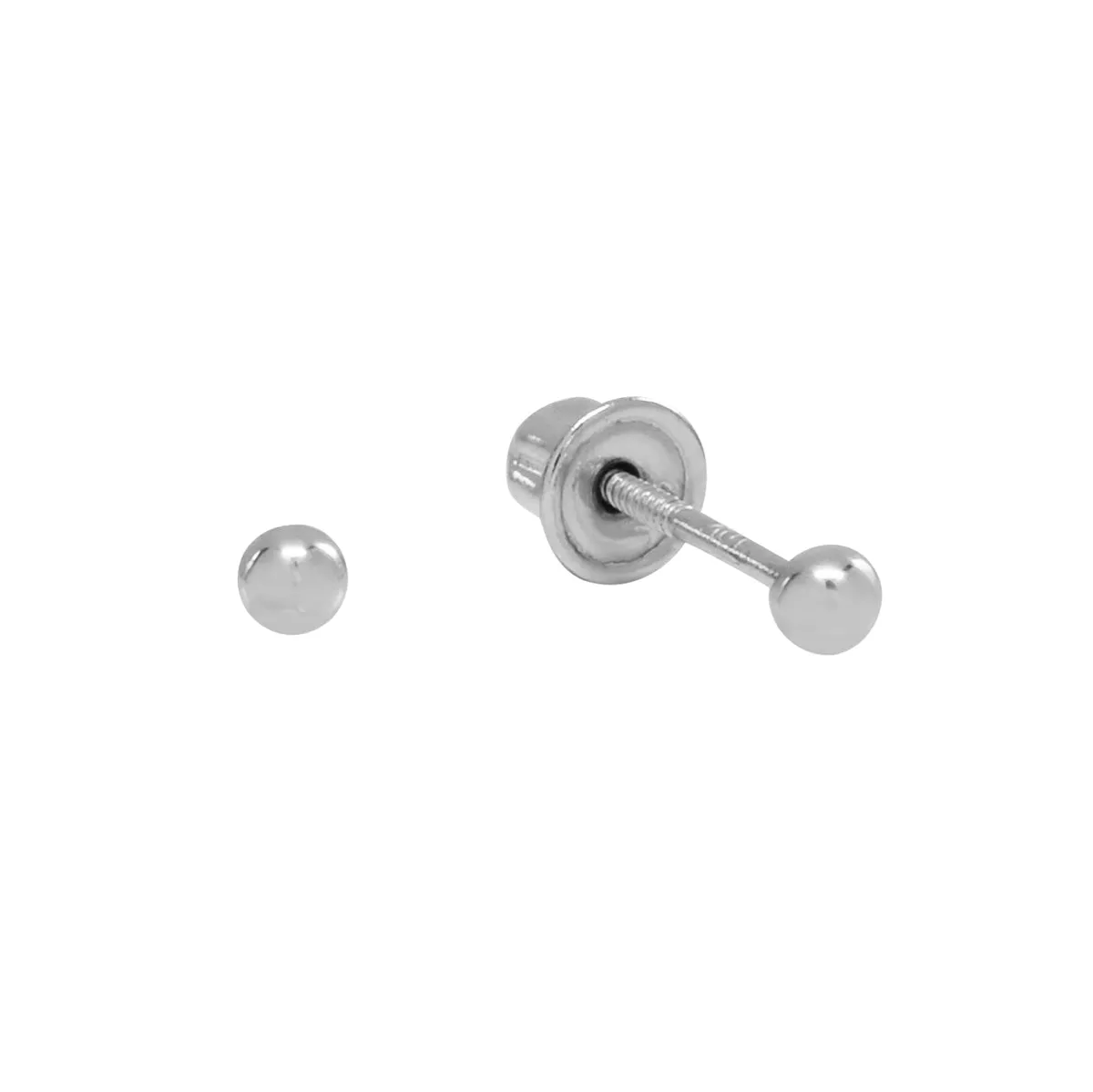 10k Solid Gold Sphere Studs