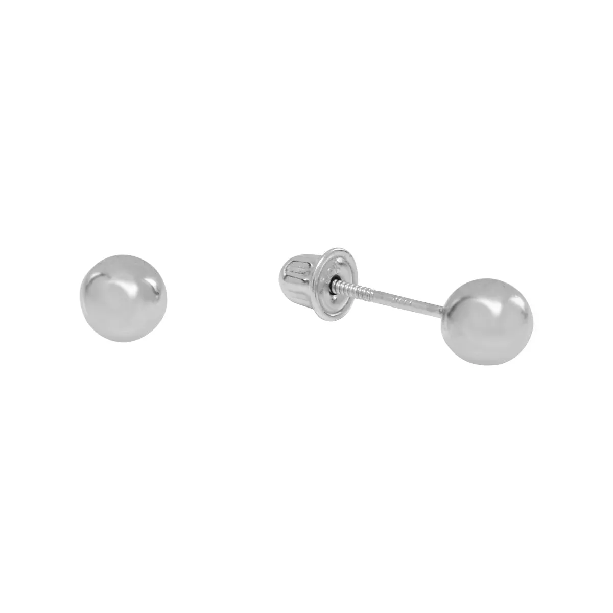10k Solid Gold Sphere Studs