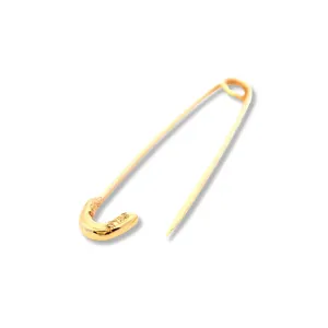 10K Yellow Gold Safety Pin Brooche
