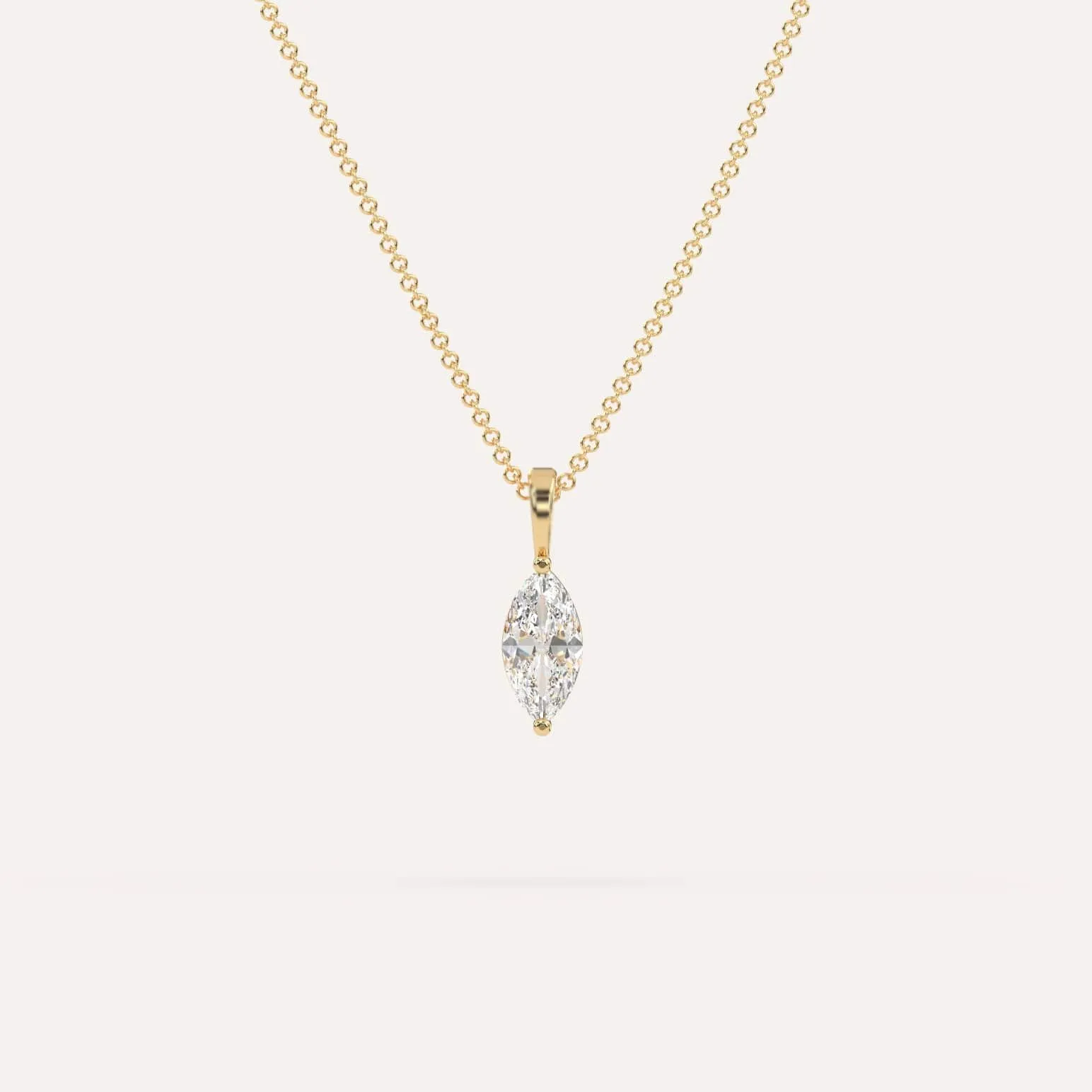 1/2 carat Marquise Diamond Pendant Necklace