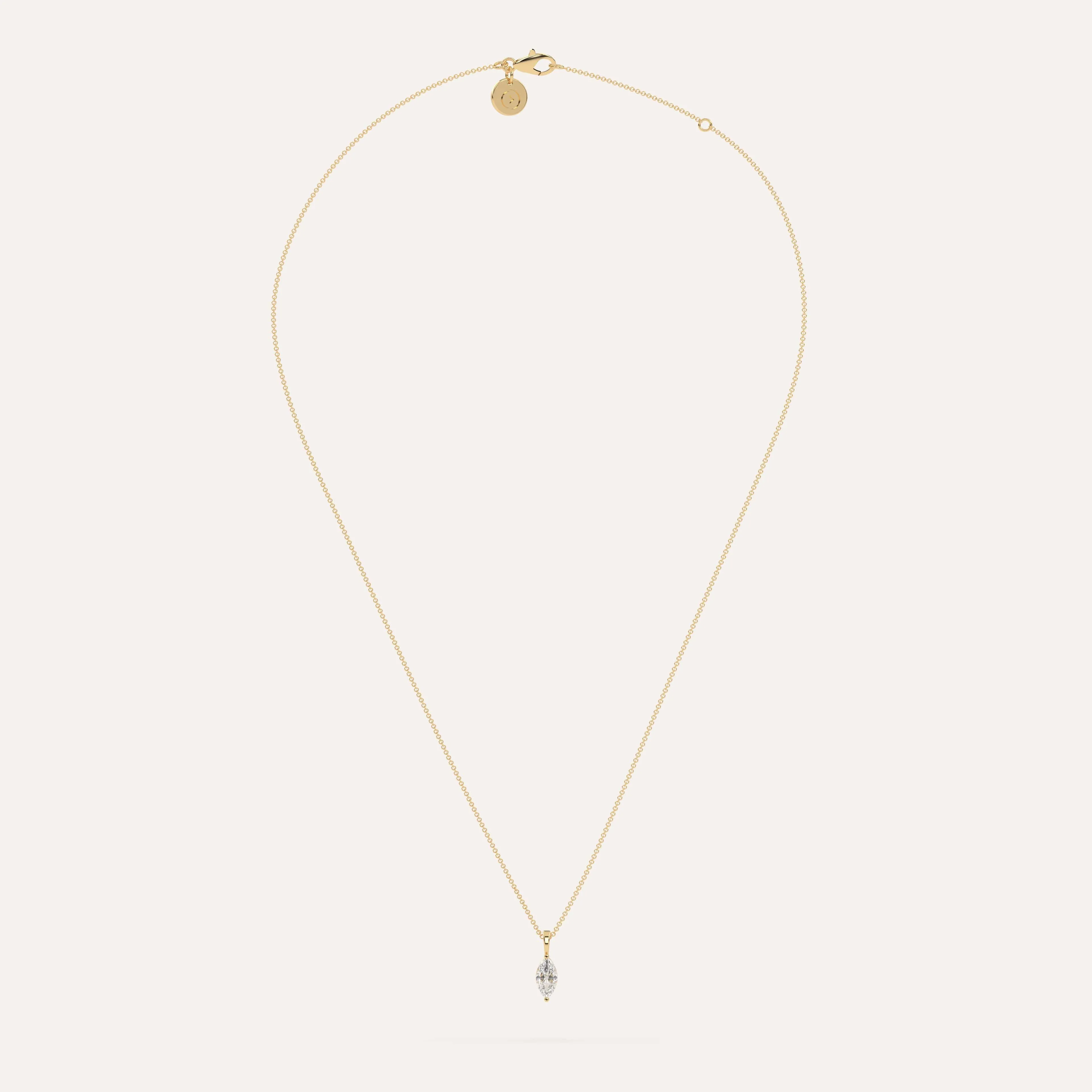 1/2 carat Marquise Diamond Pendant Necklace
