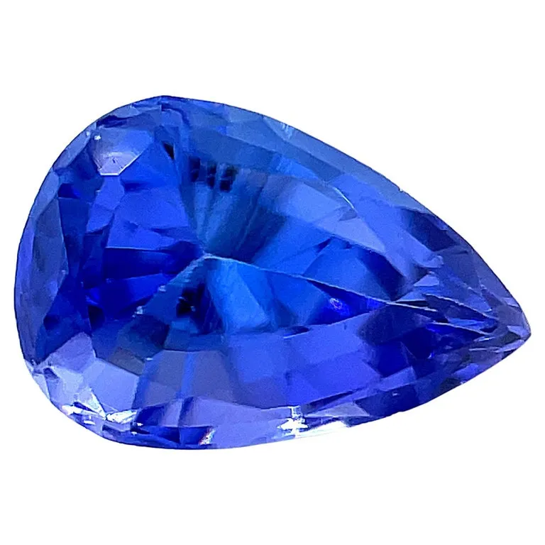 1.32 Carat Pear-Shaped Loose Unset Tanzanite Gemstone