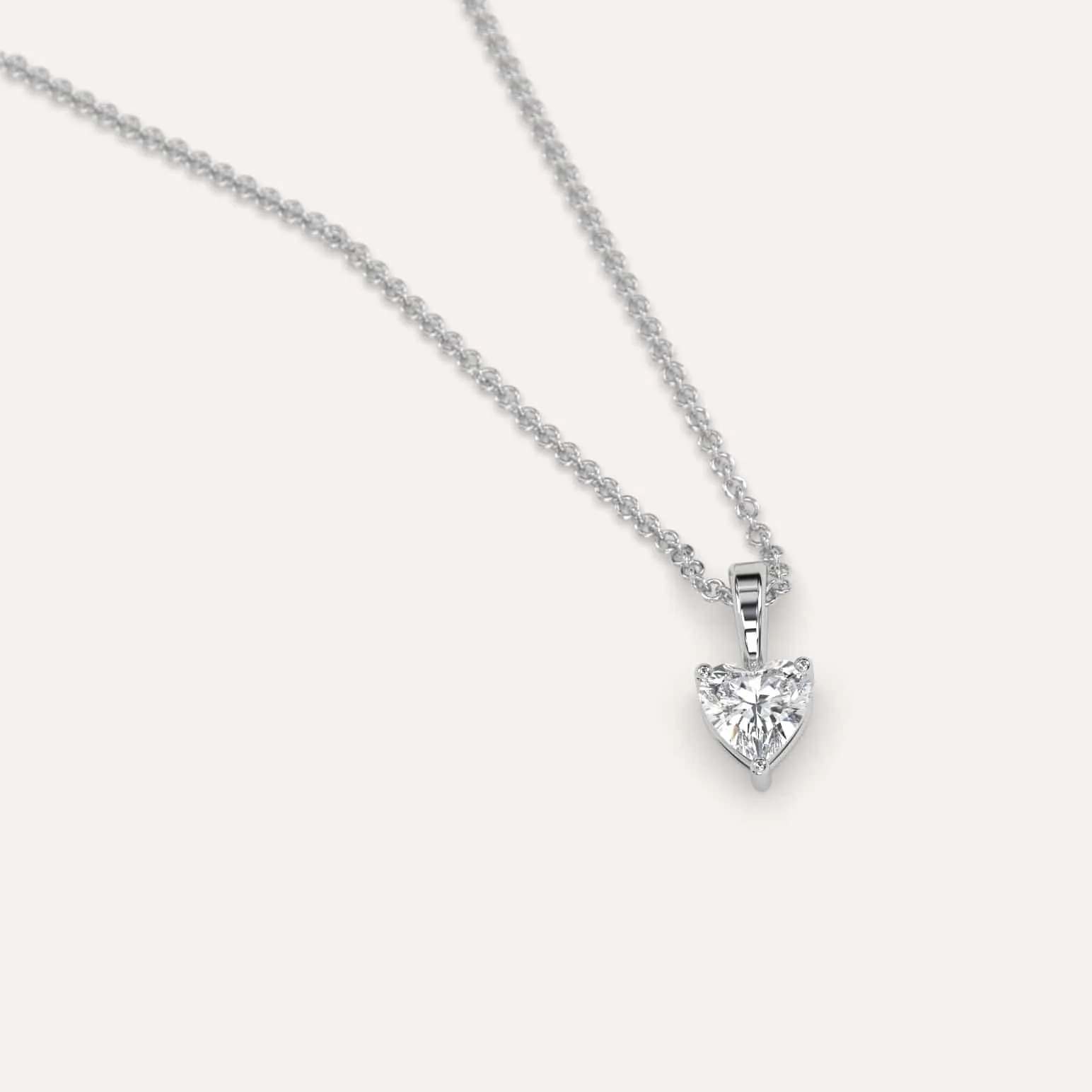 1/4 carat Heart Diamond Pendant Necklace