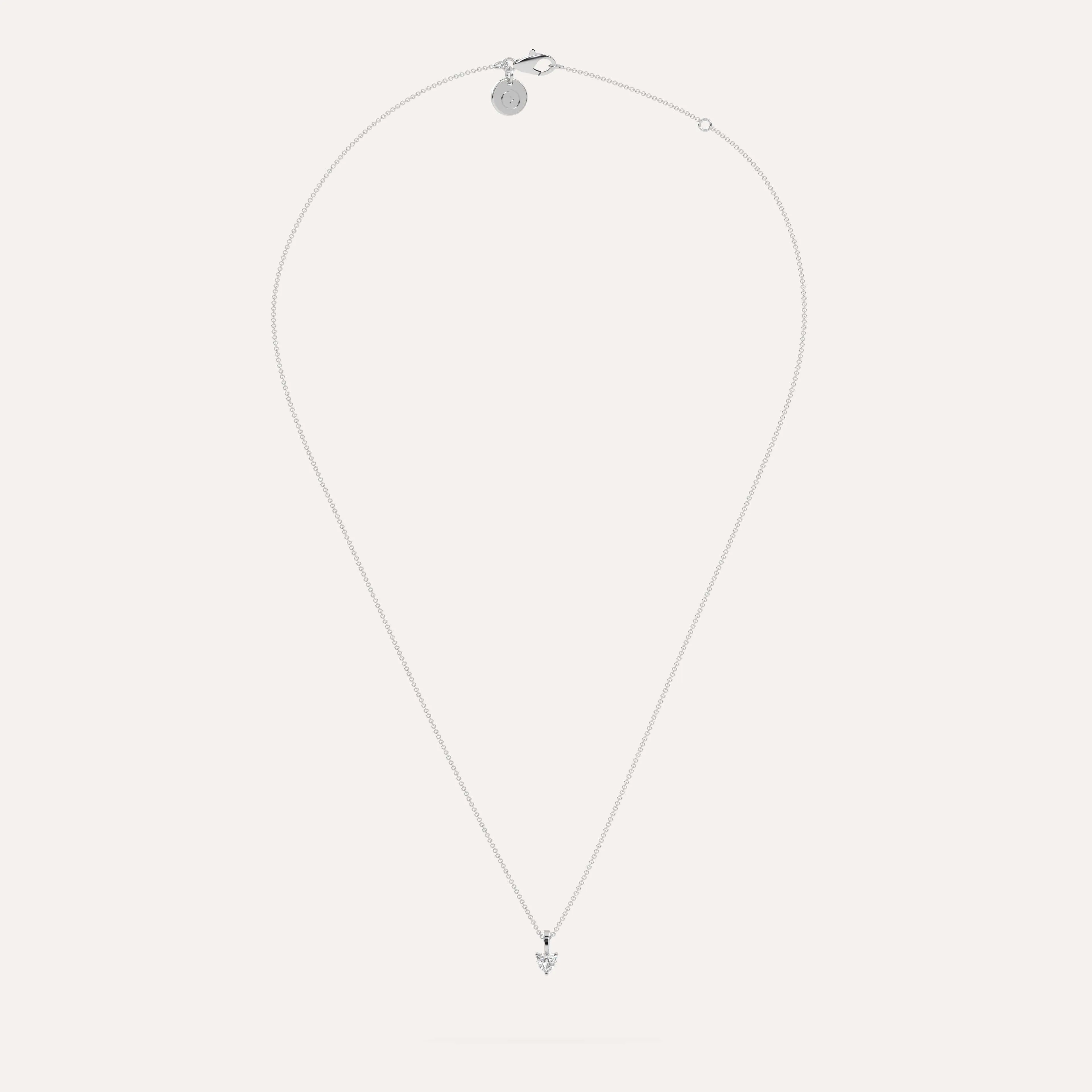 1/4 carat Heart Diamond Pendant Necklace