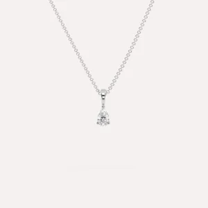 1/4 carat Pear Diamond Pendant Necklace