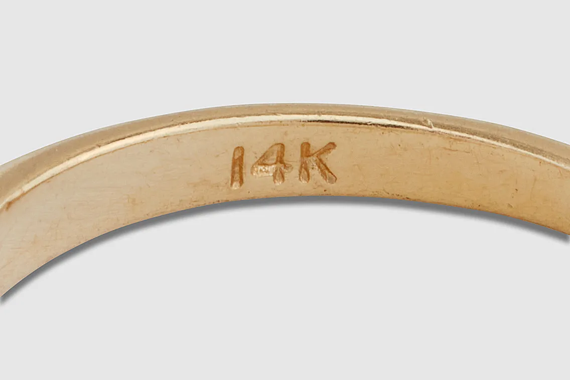 14k Gold Pear Shaped Diamond Ring