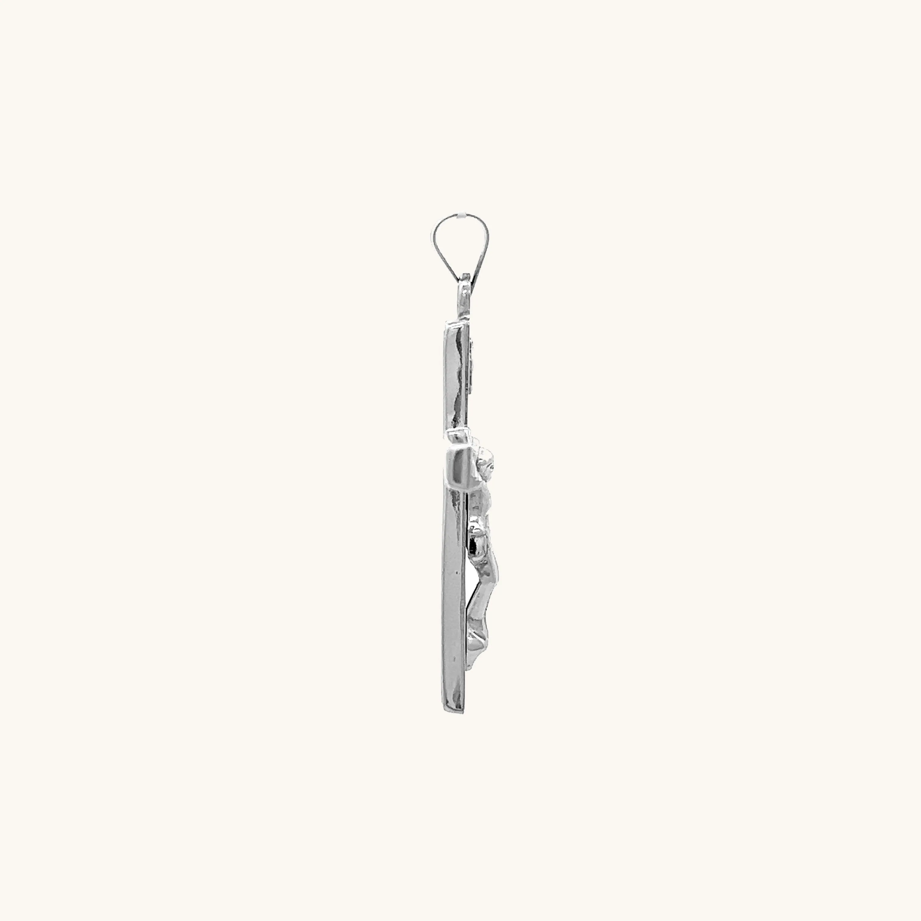 14K GOLD PLAIN INRI CRUCIFIX PENDANT