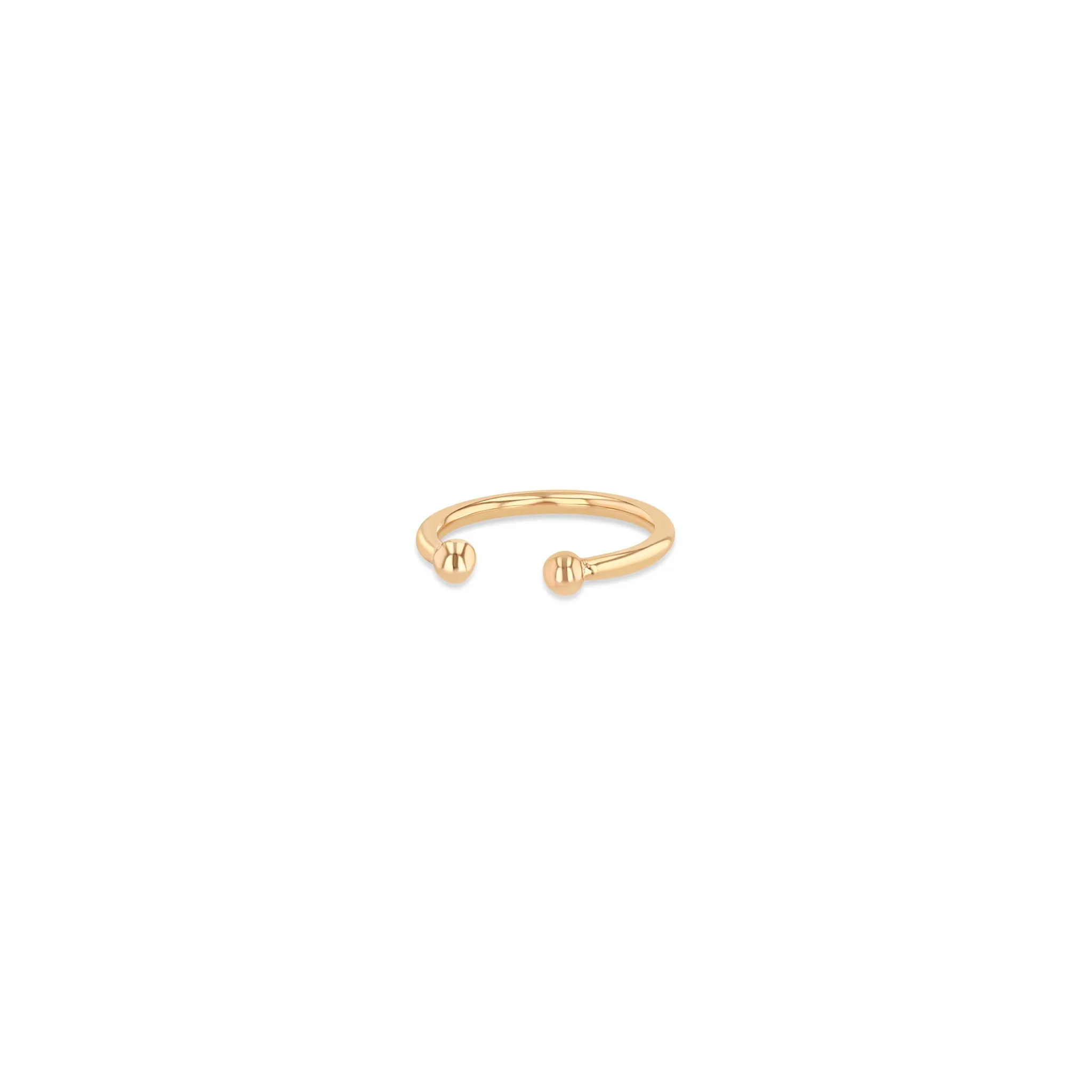 14k Plain Gold Ear Cuff