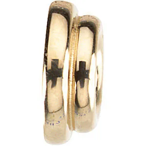14k Yellow Gold 9 Tapered Roundel Spacer