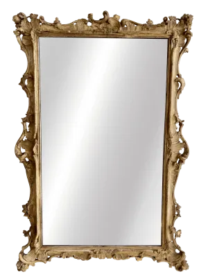 18th Century Continental Finely Carved Gilt Mirror