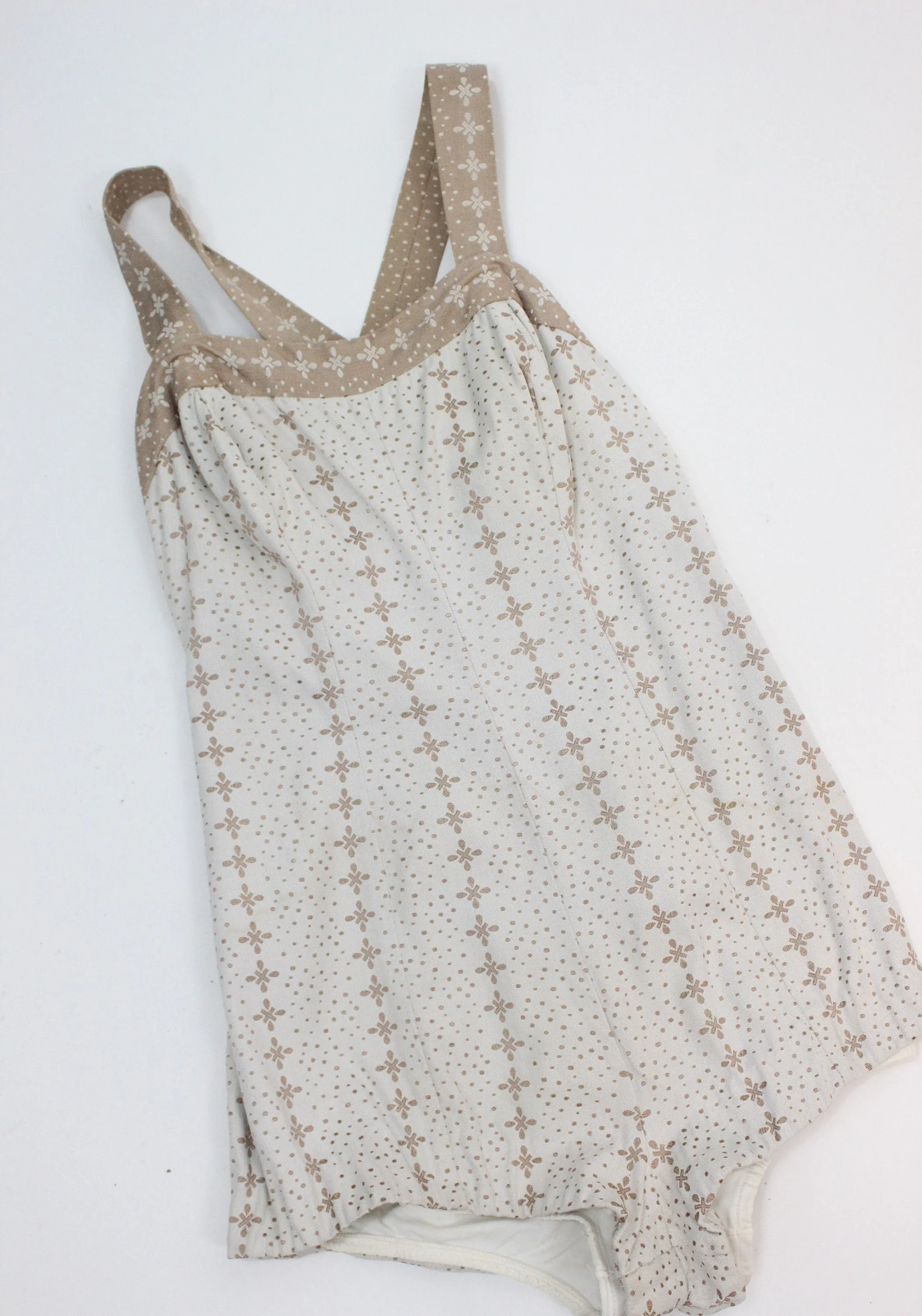 1950s JANTZEN jacquard bathing suit swimwear medium | new spring summer
