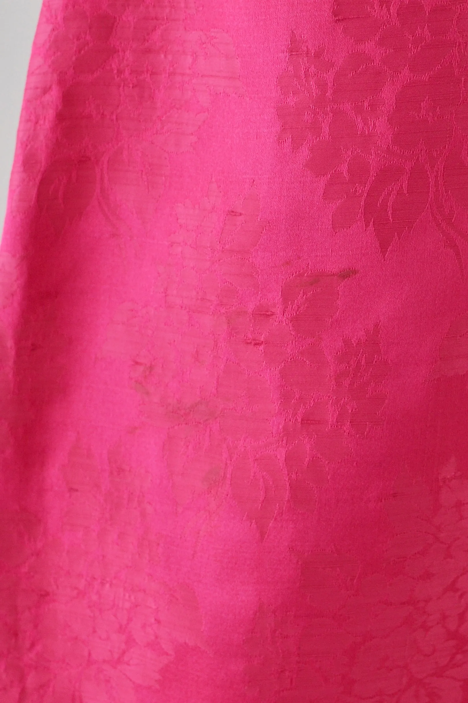 1960s Fuchsia Silk Dress