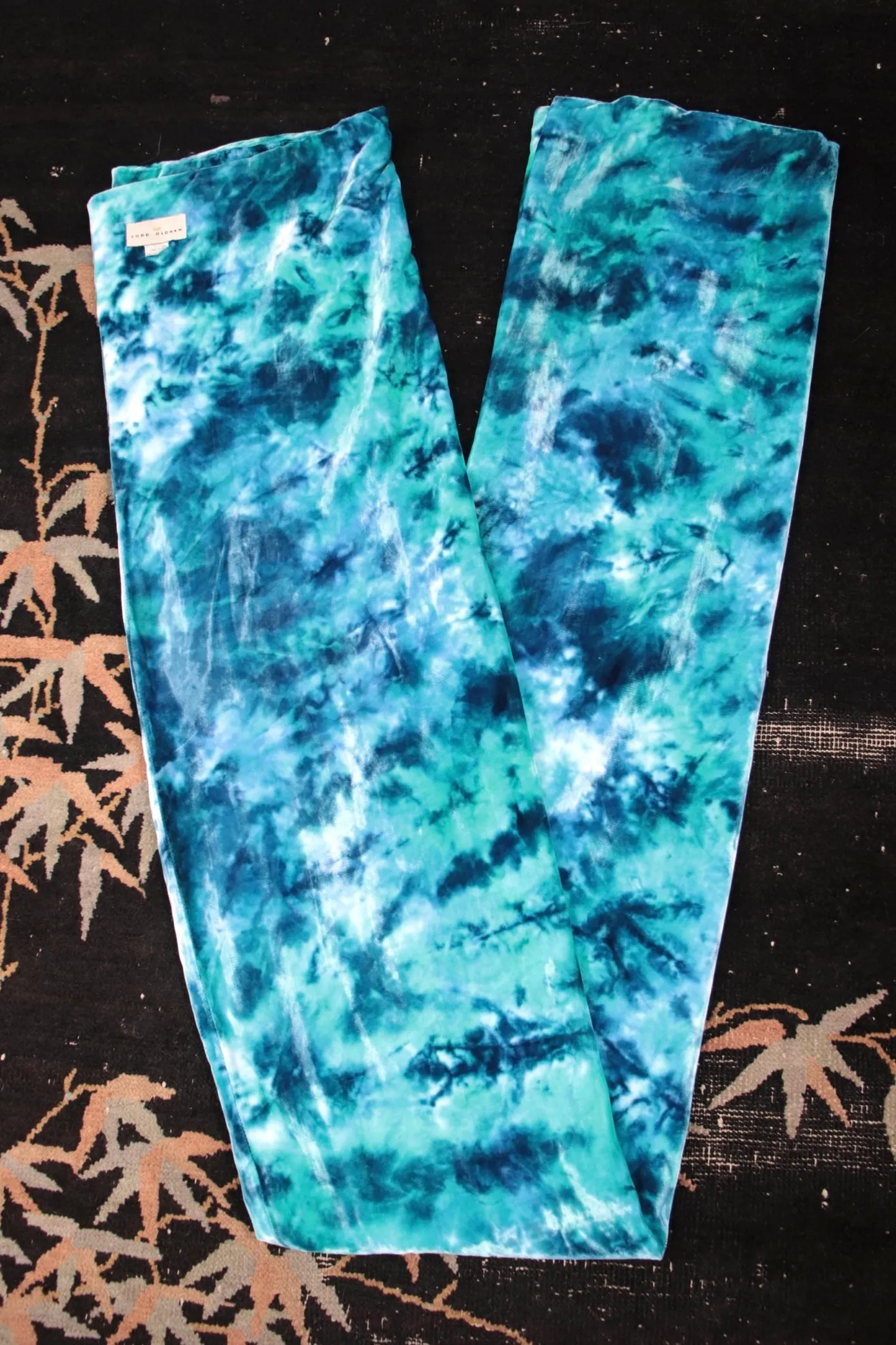 1990s Todd Oldham Velvet Ice Dye Shawl
