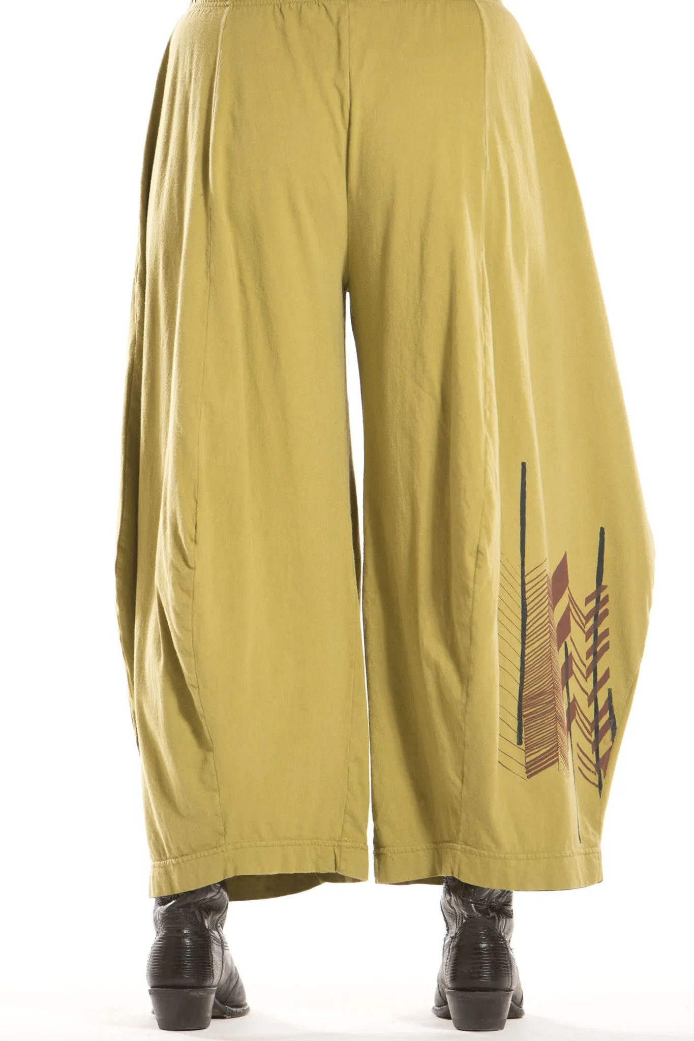 3-D Pant with Pockets Printed-Blue Fish Clothing