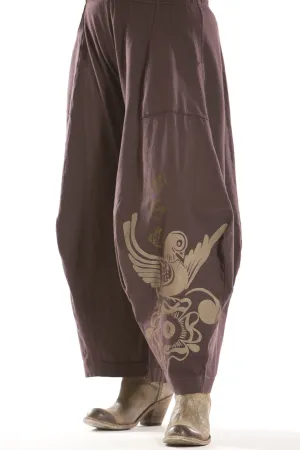3-D Pant with Pockets Printed-Blue Fish Clothing