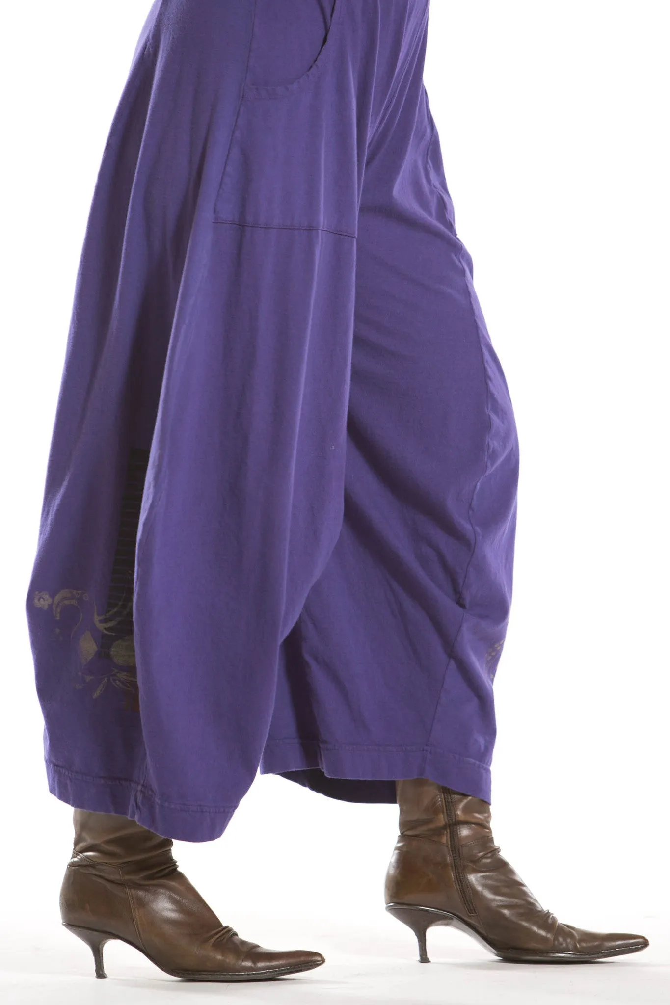 3-D Pant with Pockets Printed-Blue Fish Clothing