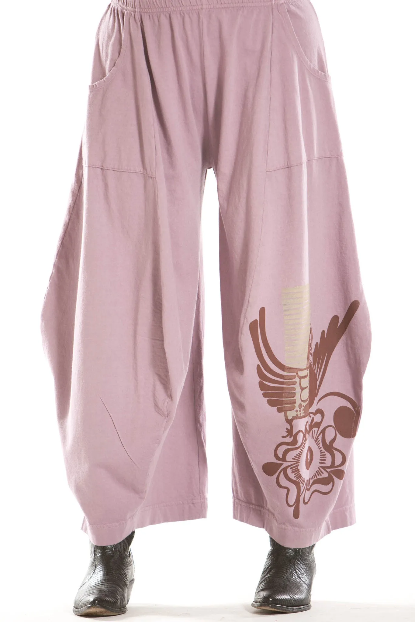 3-D Pant with Pockets Printed-Blue Fish Clothing