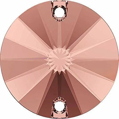 3200 Swarovski Rivoli Sew-On Stones, Blush Rose (257)