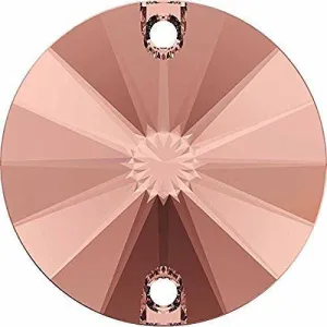 3200 Swarovski Rivoli Sew-On Stones, Blush Rose (257)