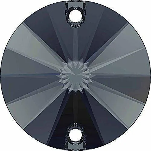 3200 Swarovski Rivoli Sew-On Stones, Graphite (253)