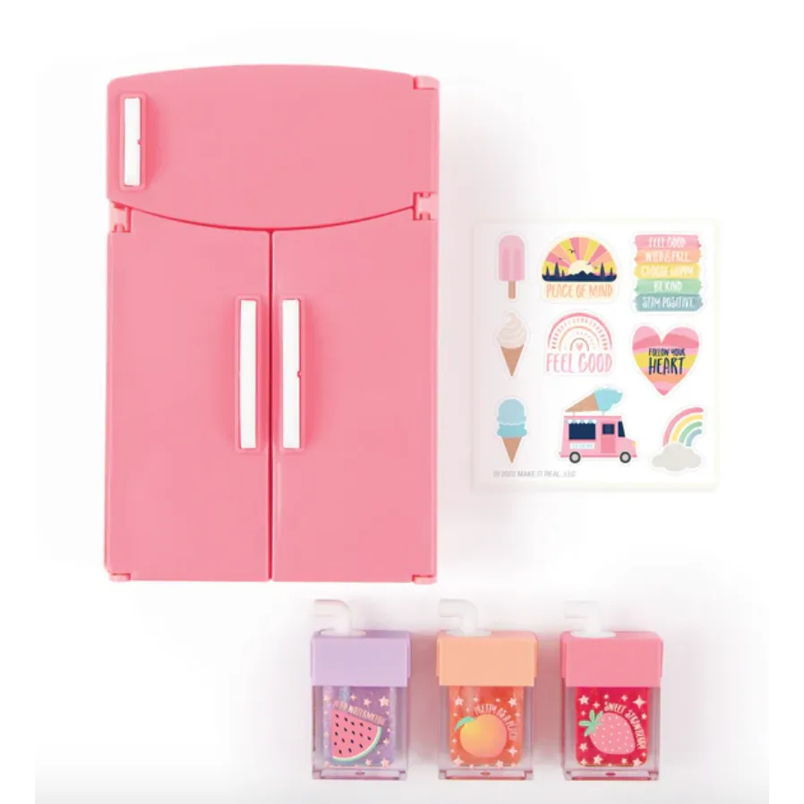 3C4G Mini Fridge Lip Gloss Set