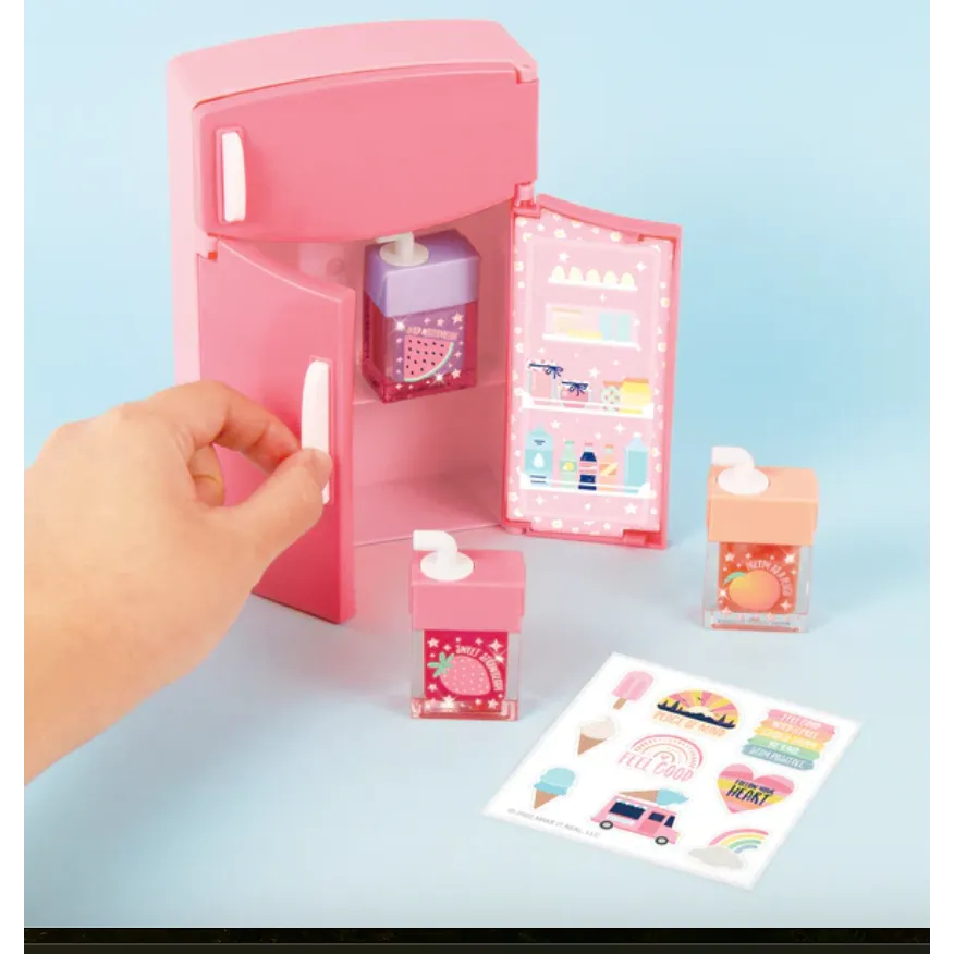 3C4G Mini Fridge Lip Gloss Set