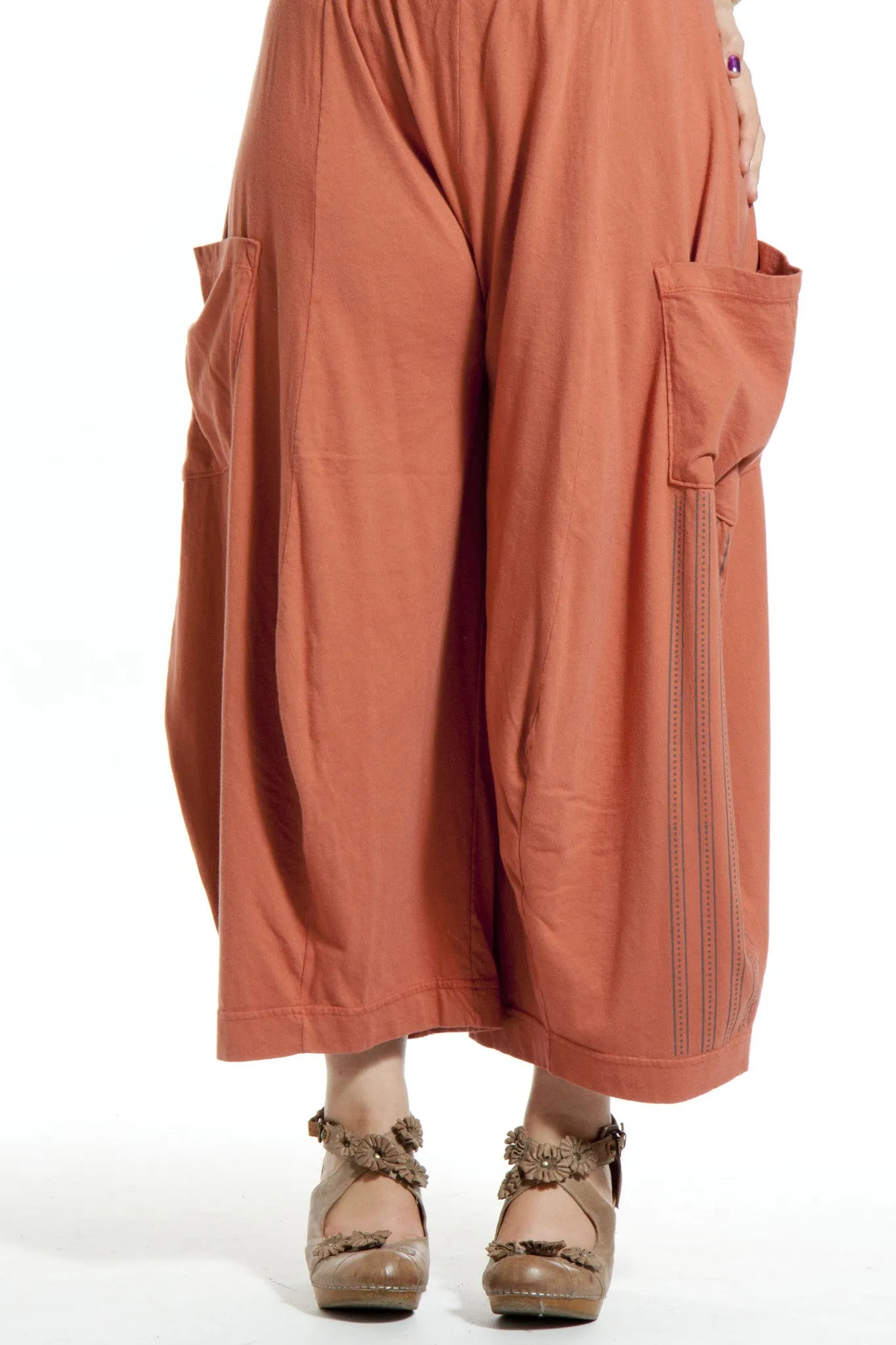 3D Side Pocket Pant Printed-Blue Fish Clothing