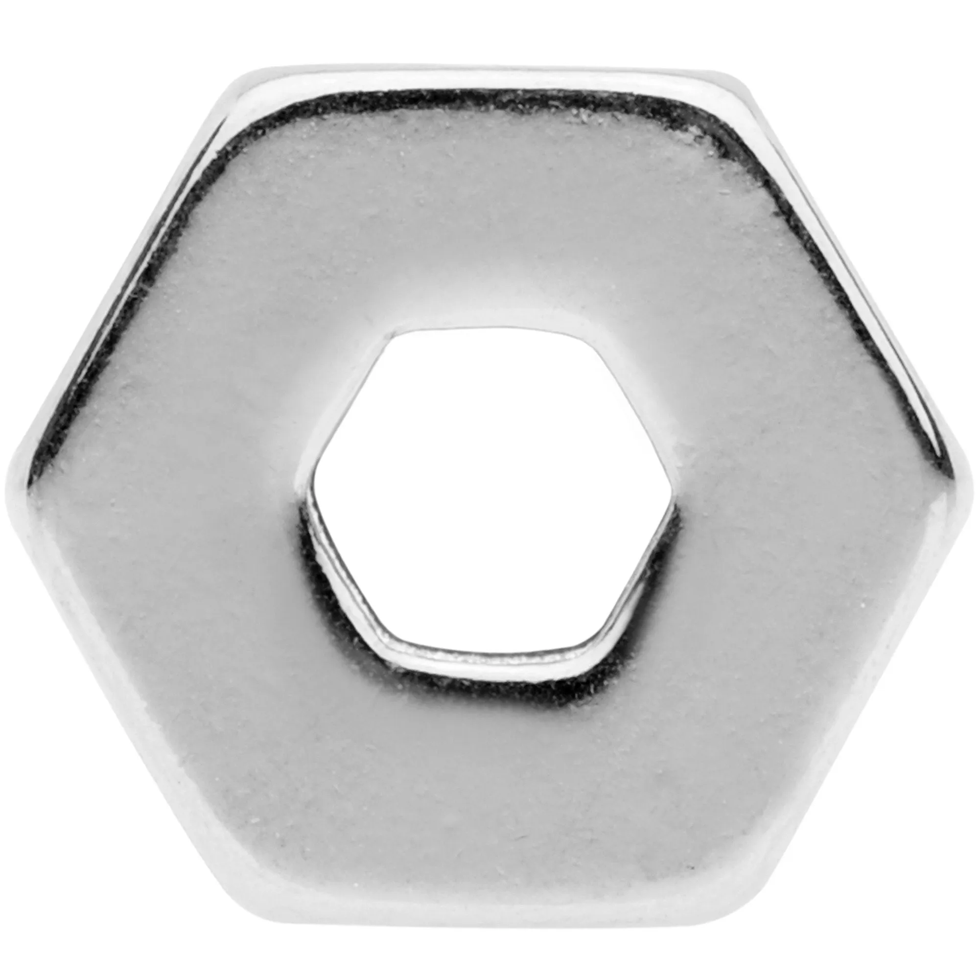 4 Gauge Geometric Hexagon Screw Fit Tunnel Plug Set