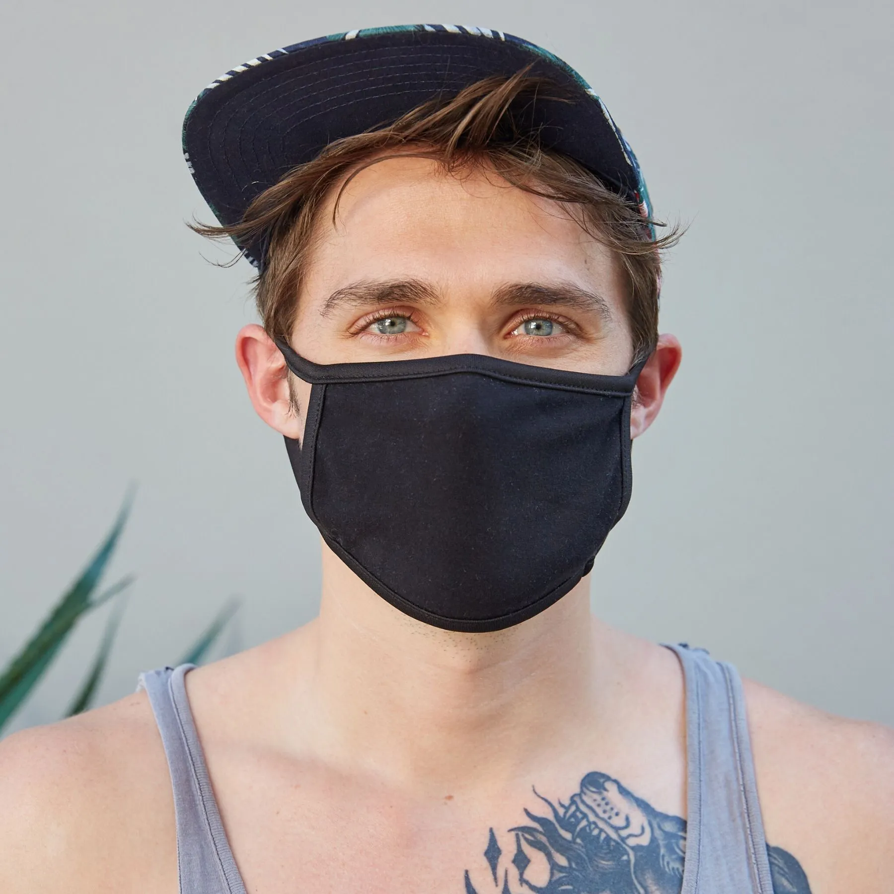 4-Pack Black Face Masks