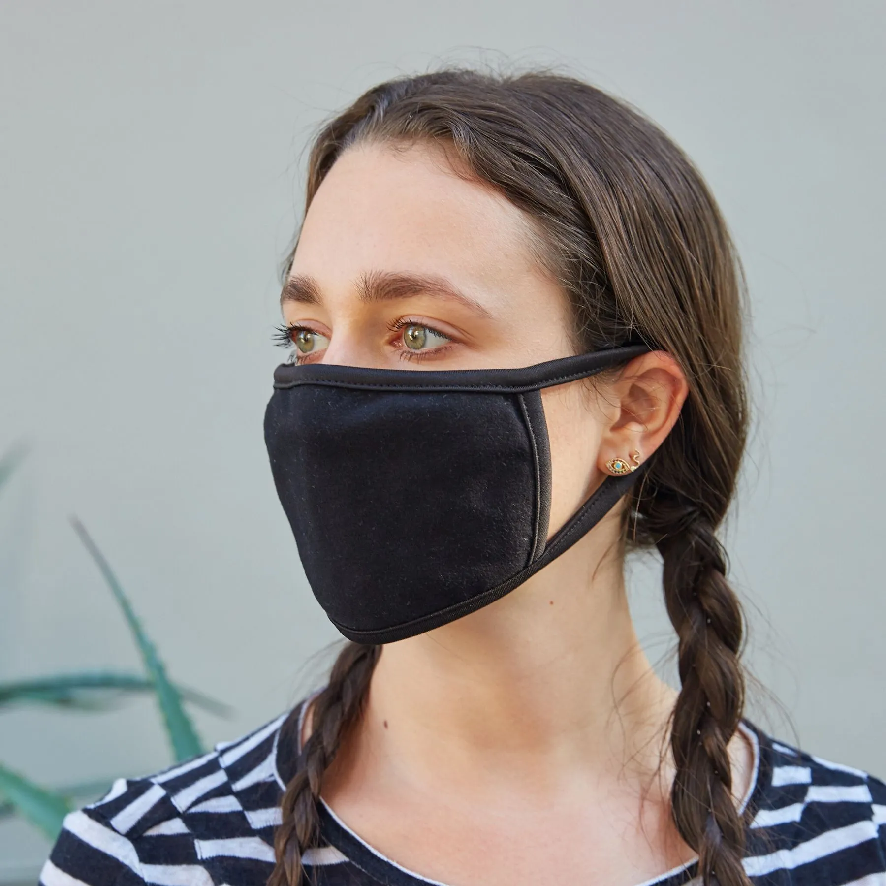 4-Pack Black Face Masks