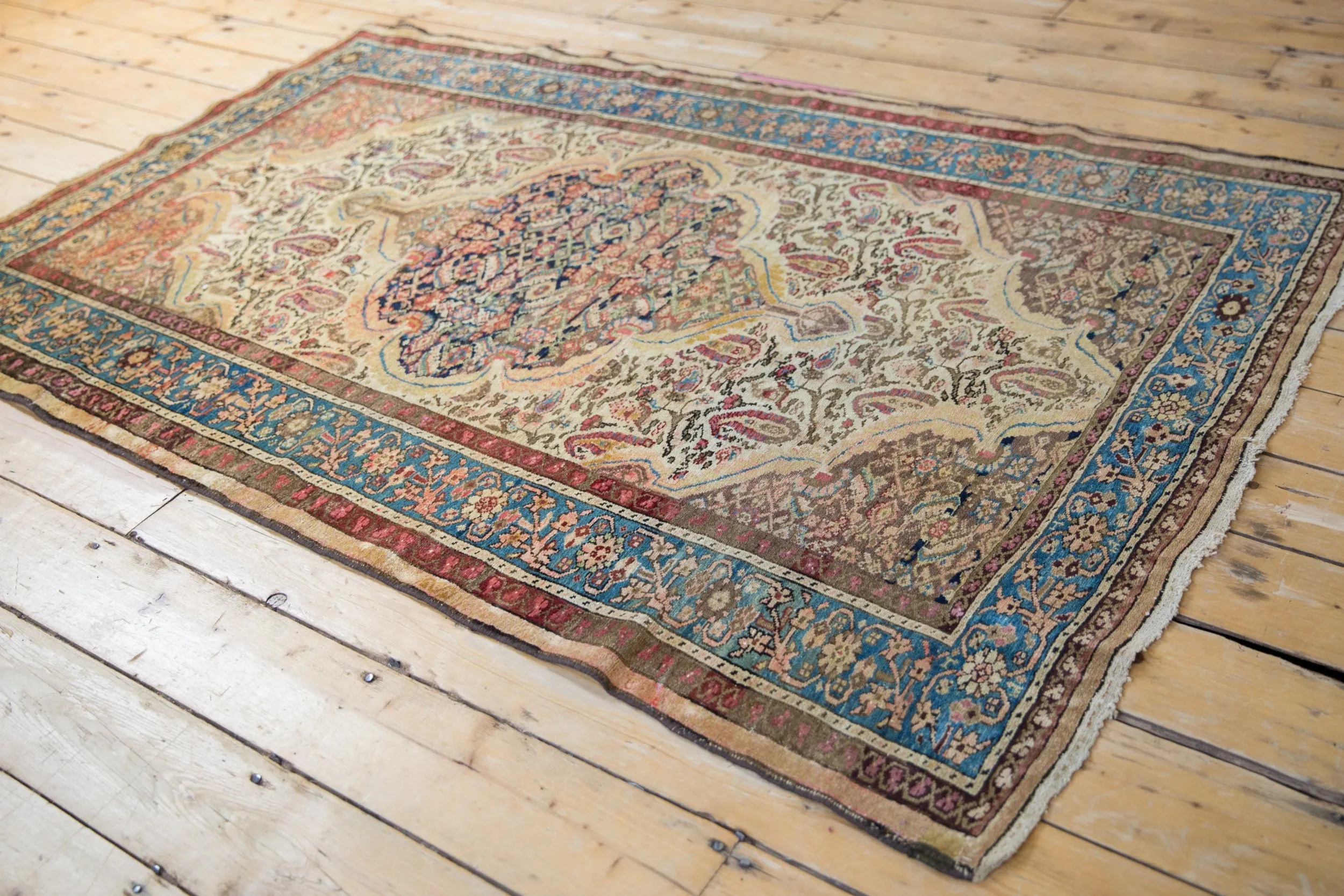 4.5x6.5 Vintage Fine Distressed Malayer Rug