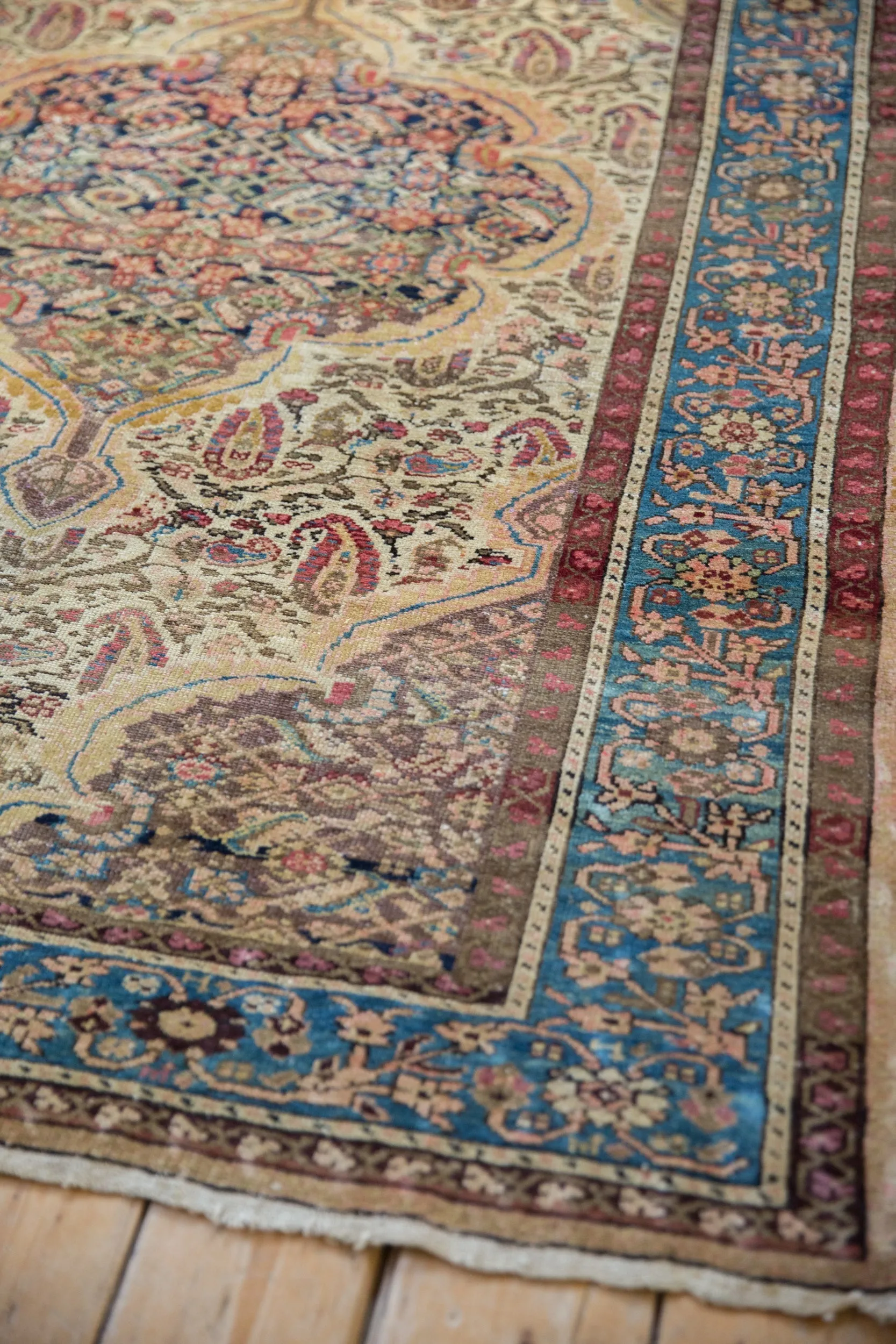 4.5x6.5 Vintage Fine Distressed Malayer Rug