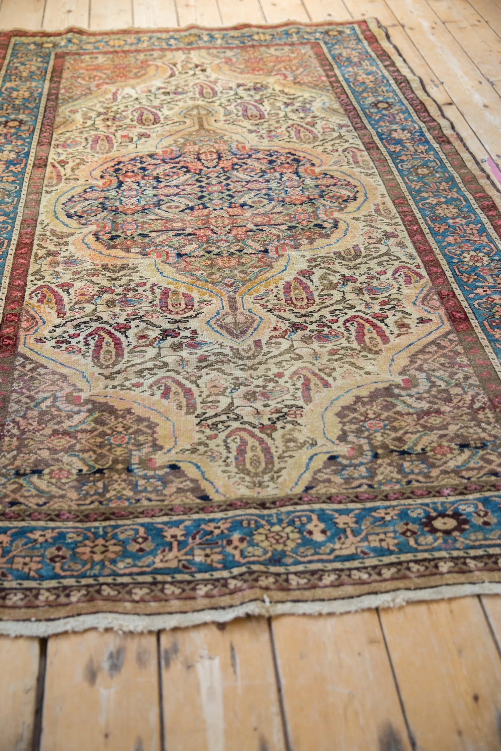 4.5x6.5 Vintage Fine Distressed Malayer Rug