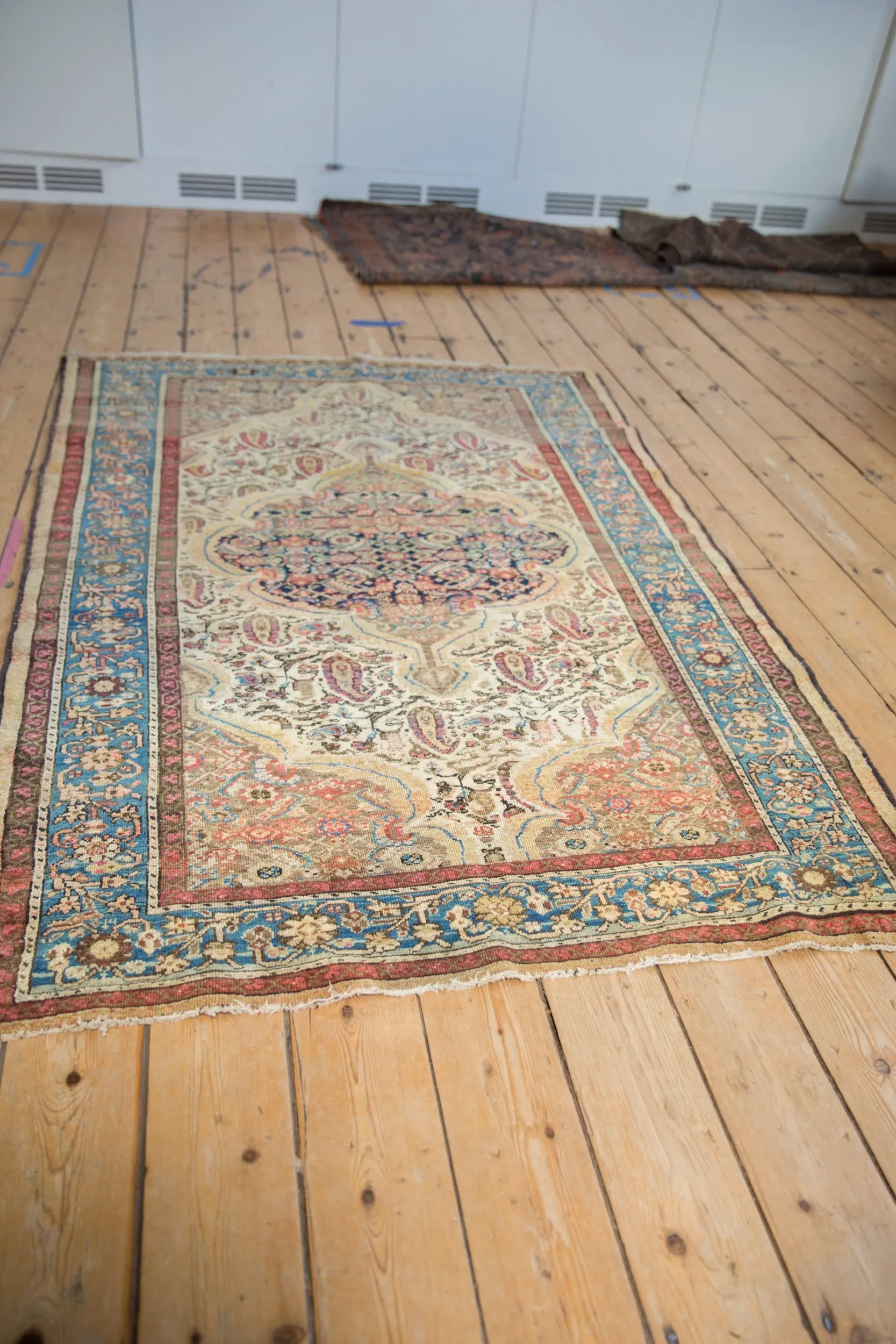 4.5x6.5 Vintage Fine Distressed Malayer Rug