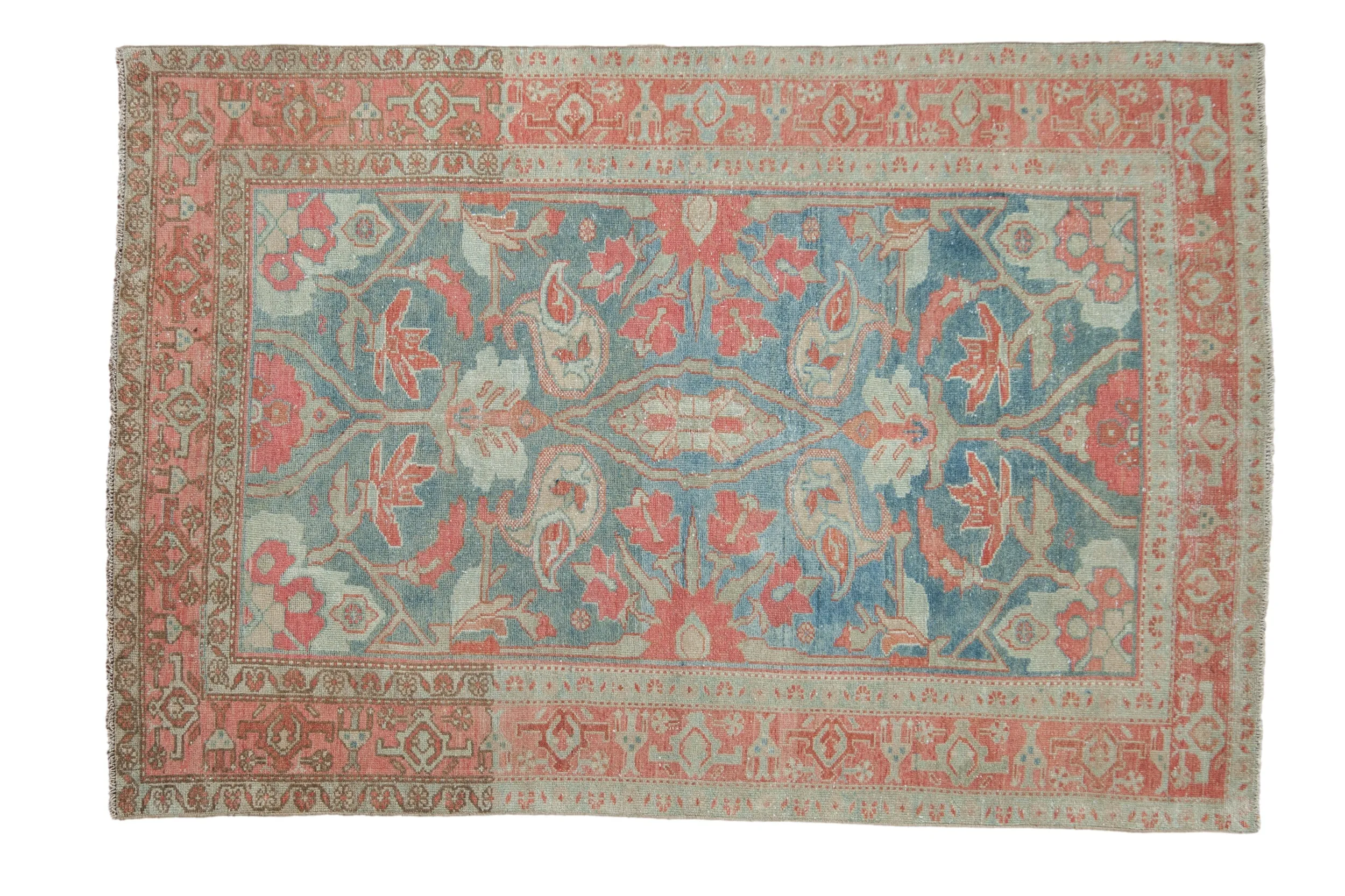 4x6 Vintage Distressed Malayer Rug