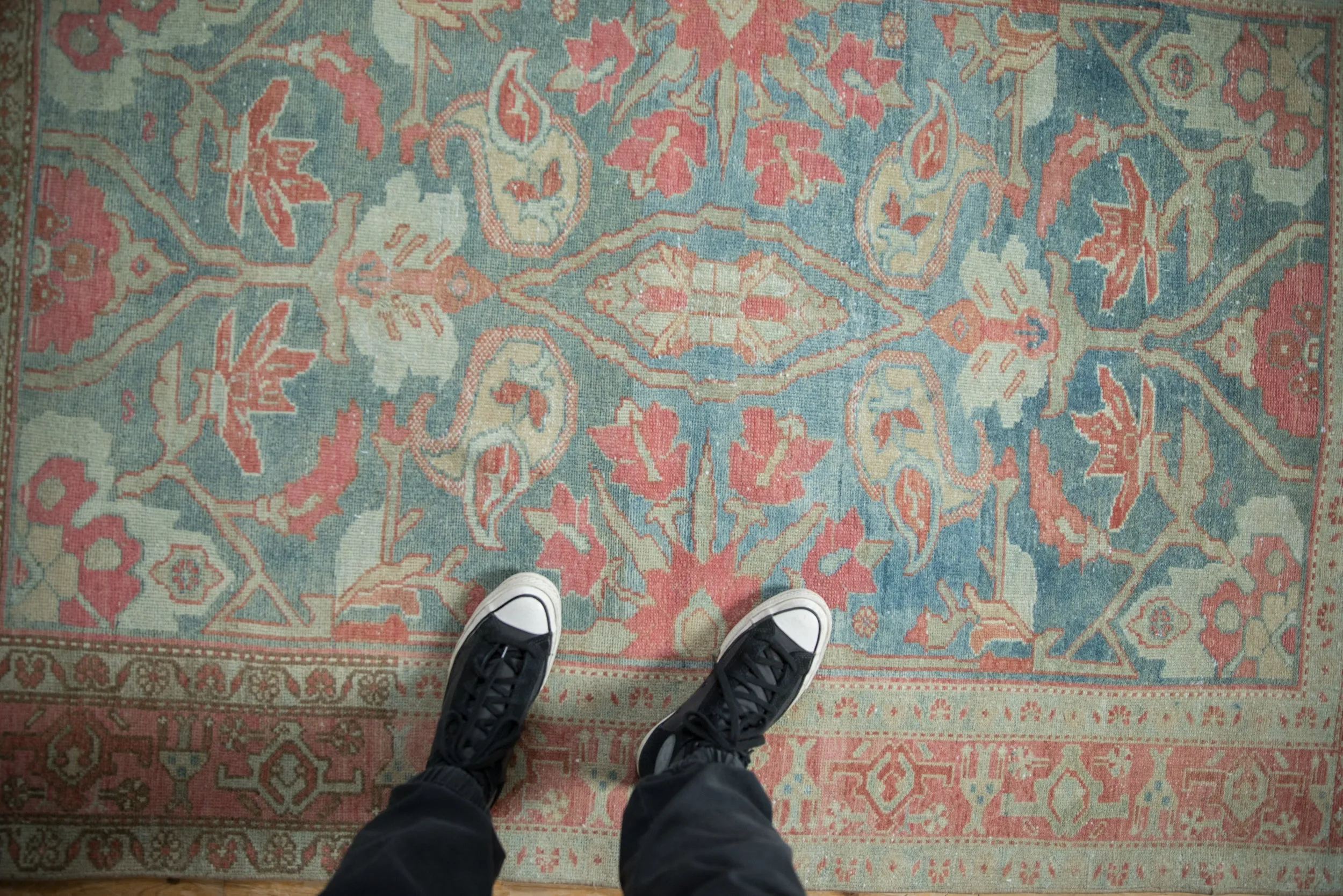 4x6 Vintage Distressed Malayer Rug