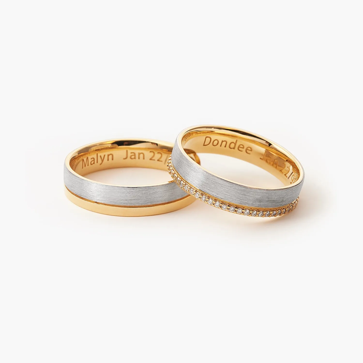 5mm Men's Brushed Eternity Wedding Band Couple Ring