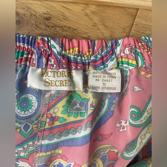 90’s vintage victorias secret paisley pajama pants