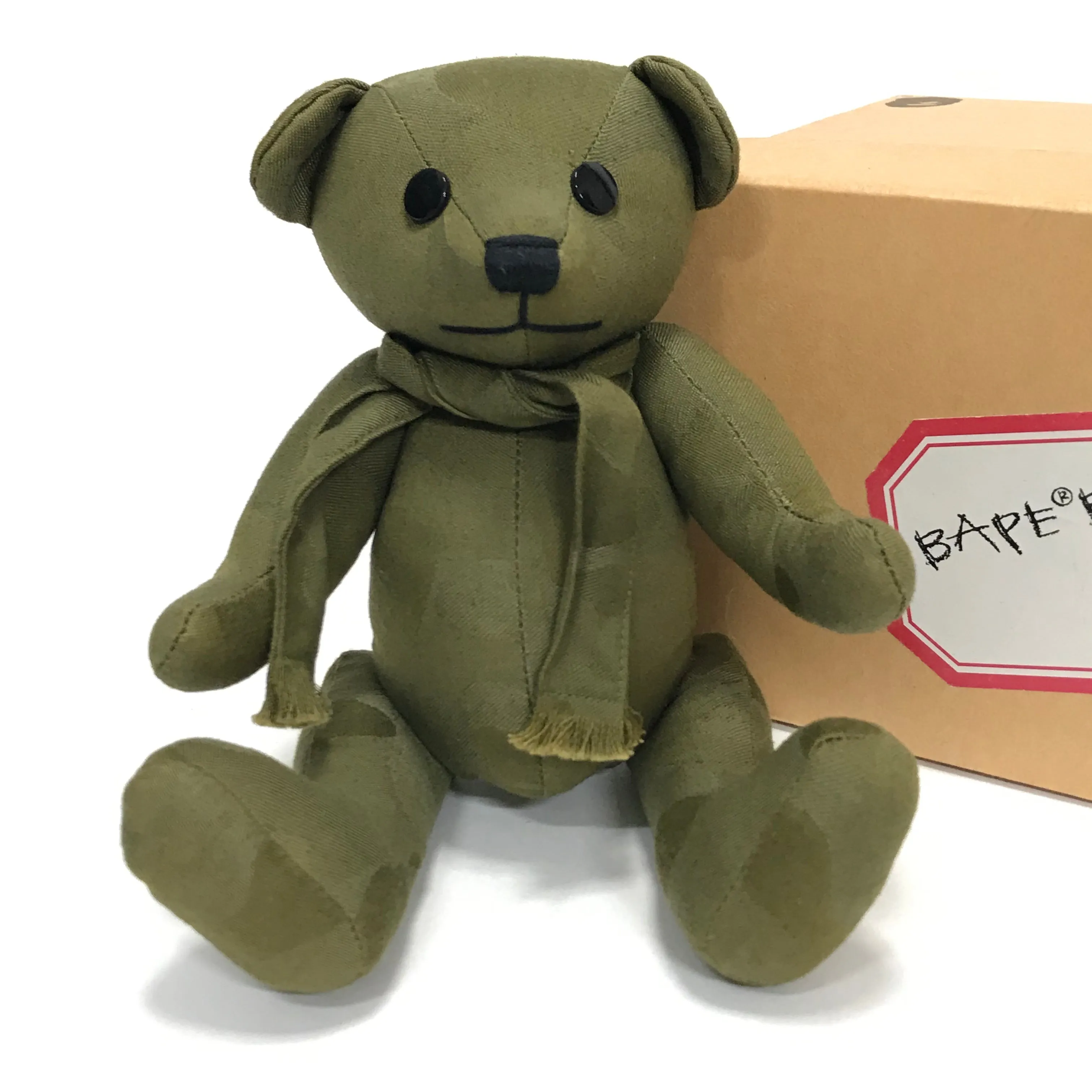 A Bathing Ape Bape Vintage Jacquard Camo Bear Olive