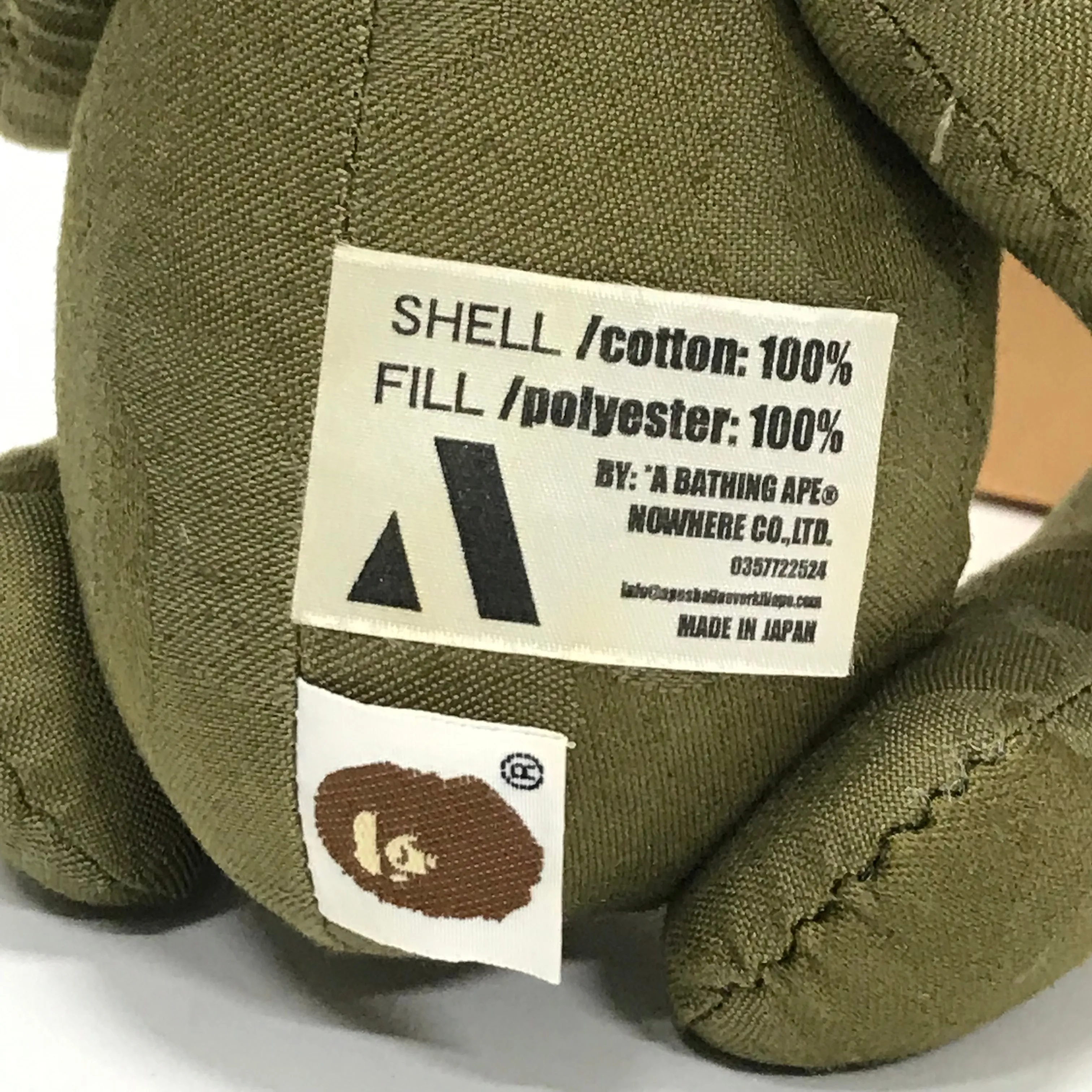 A Bathing Ape Bape Vintage Jacquard Camo Bear Olive