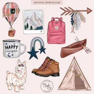 Adventure Clipart   Pattern Bundle