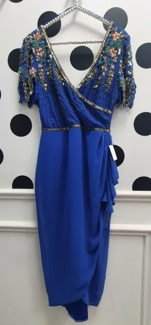 Amber Royal Wiggle Embellished Detail Occasion Dress