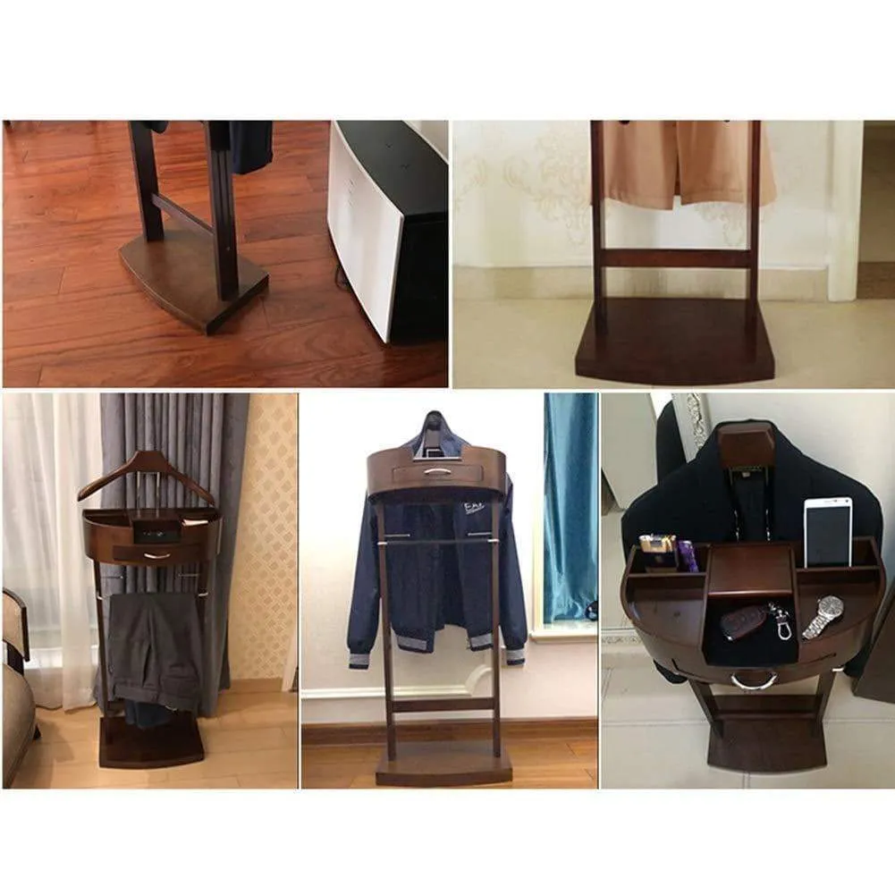 AMY Wooden Coat Rack Entrance Hall Tree Hangers Shoe Rack Hall Tree Storage Shelf Corridor Bedroom Living Room Storage Rack