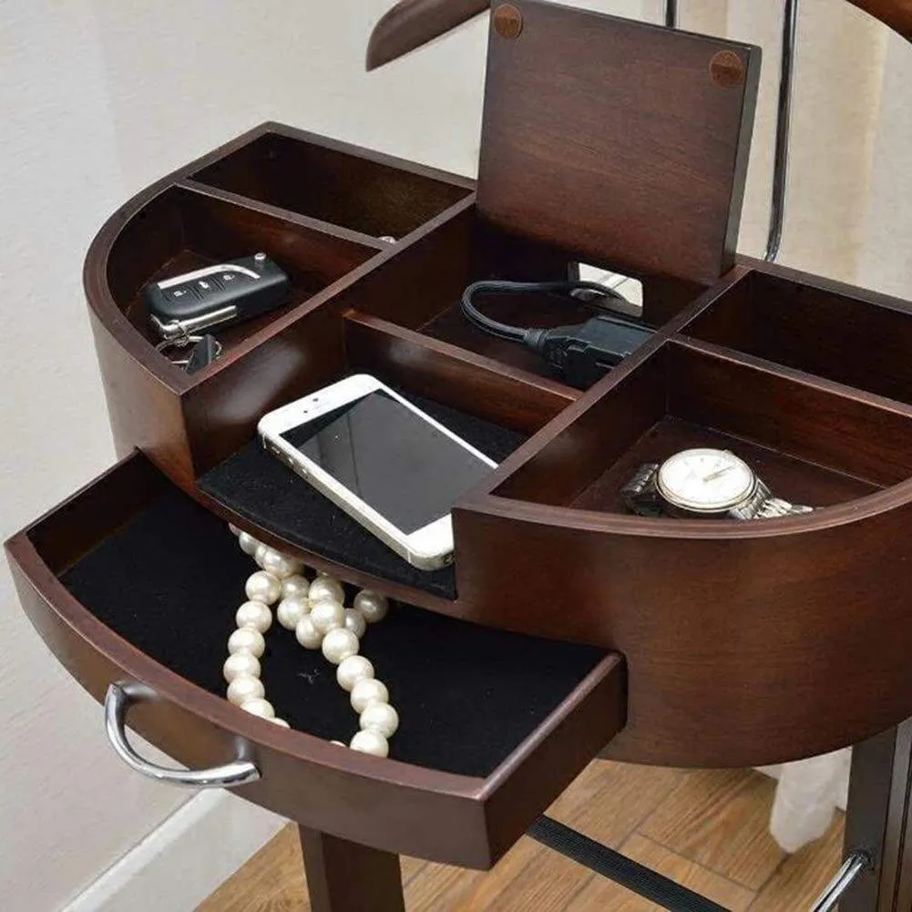 AMY Wooden Coat Rack Entrance Hall Tree Hangers Shoe Rack Hall Tree Storage Shelf Corridor Bedroom Living Room Storage Rack