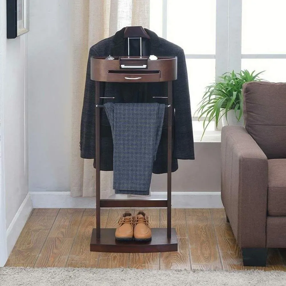 AMY Wooden Coat Rack Entrance Hall Tree Hangers Shoe Rack Hall Tree Storage Shelf Corridor Bedroom Living Room Storage Rack