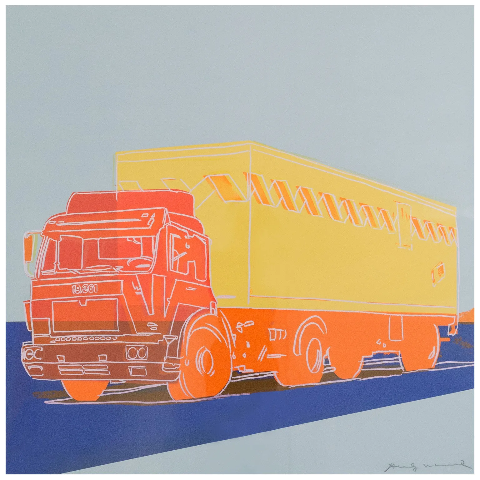 ANDY WARHOL "TRUCK" SCREENPRINT, 1985