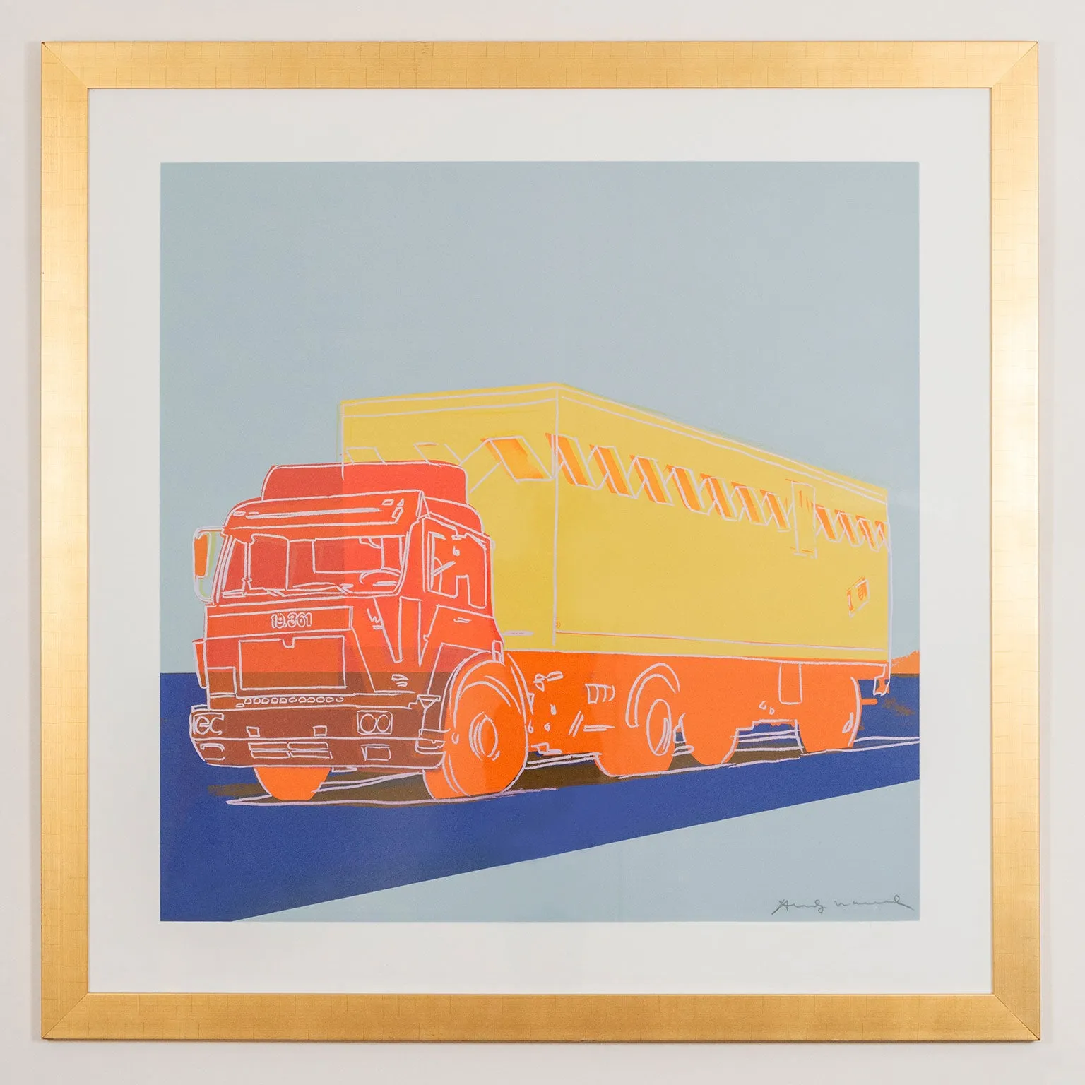 ANDY WARHOL "TRUCK" SCREENPRINT, 1985